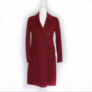Theory Dark Sangria (Burgundy) City Coat